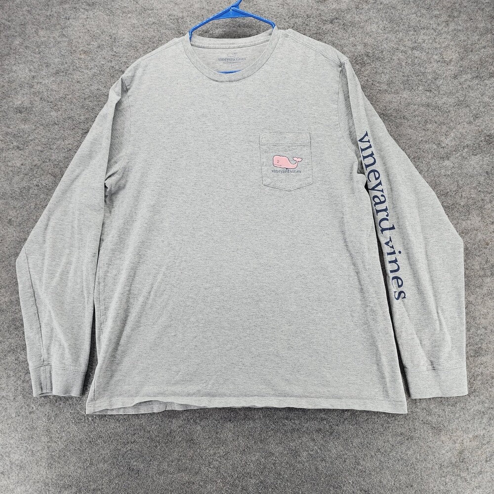 Vineyard Vines Shirt Mens Large Long Sleeve Gray 2020 New Years